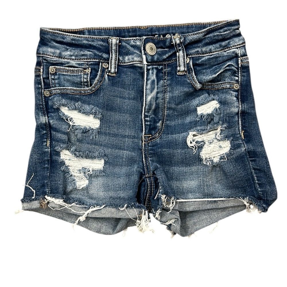 American Eagle Outfitters Hi Rise Shortie Jean Shorts